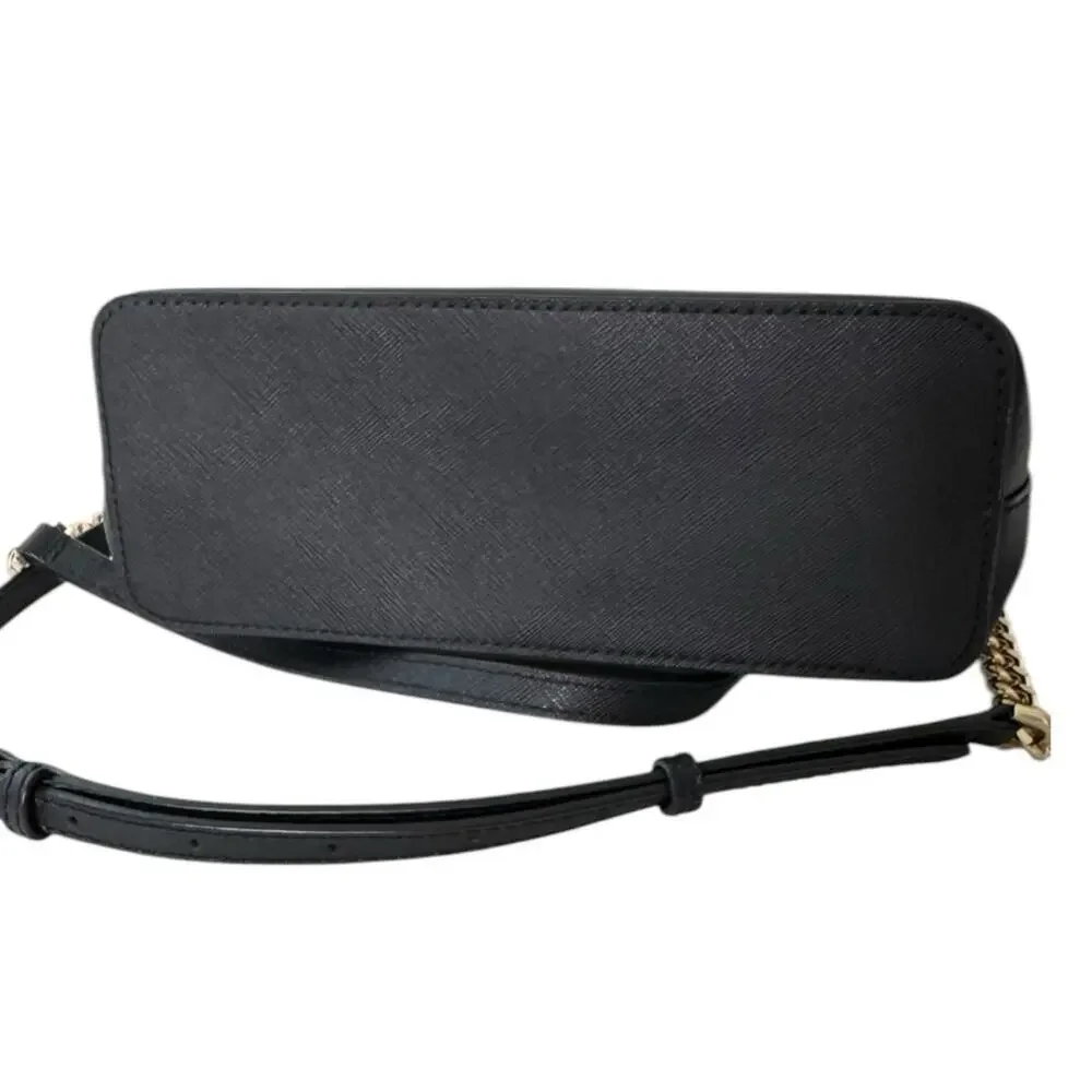 Michael Kors Black Leather Crossbody Handbag